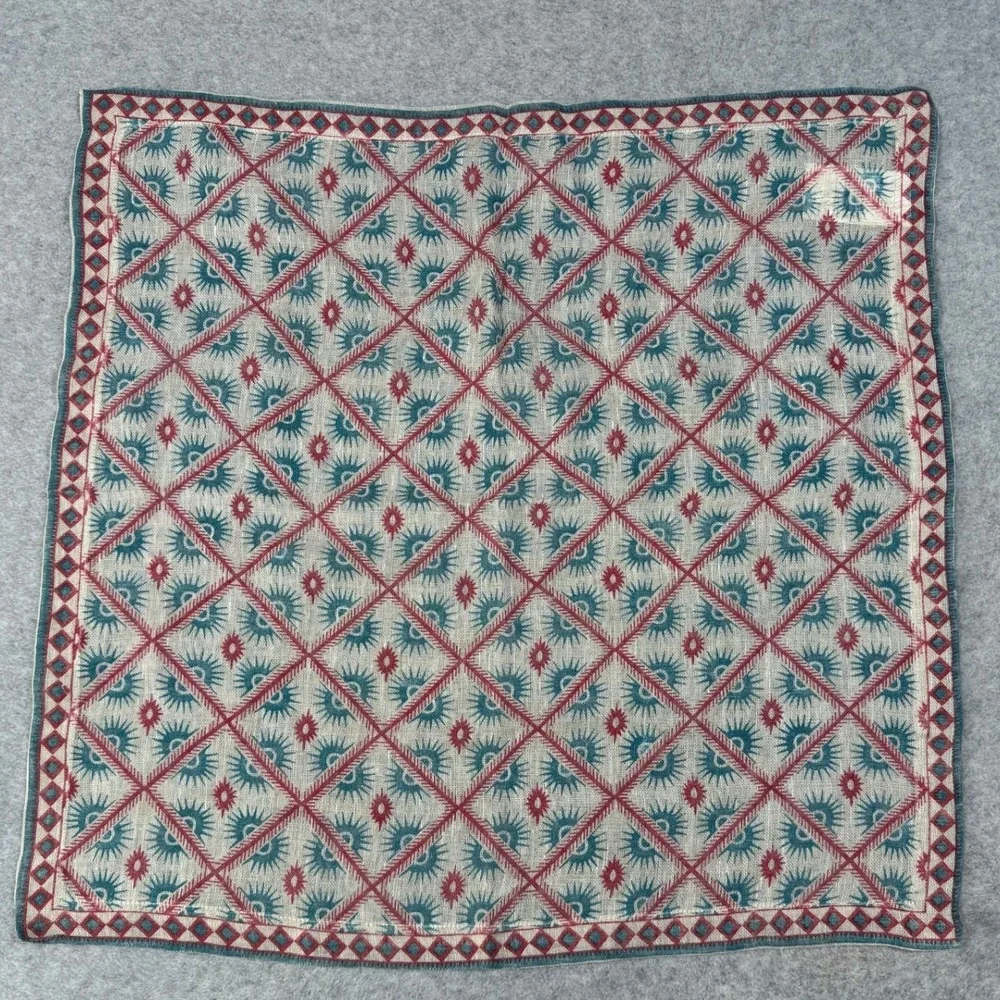 Crate & Barrel Printed Napkin 22x22 Linen